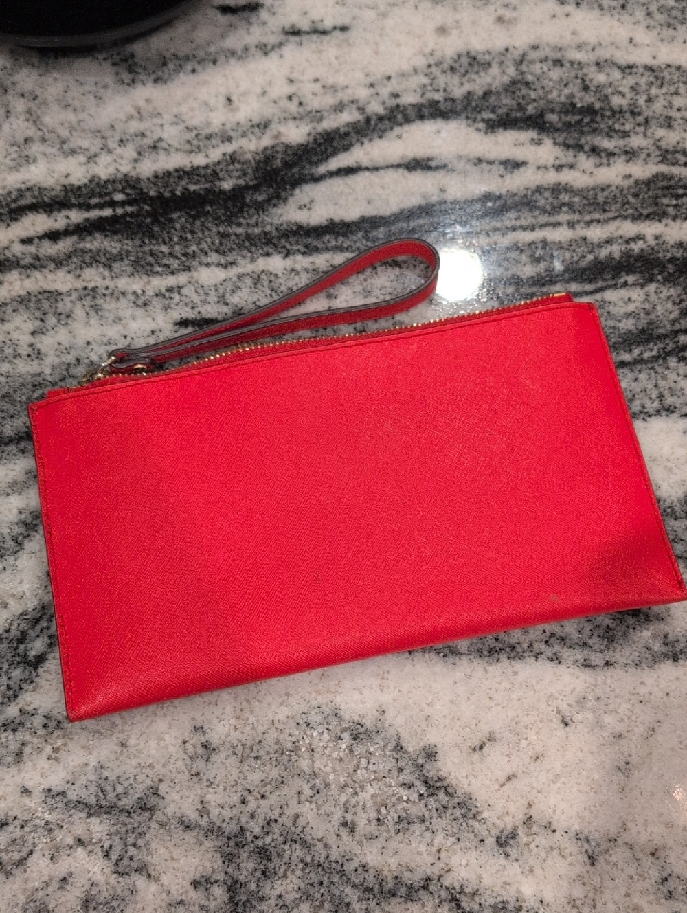 Michael Kors Red Floral Zip Wallet - Picture 4 of 4